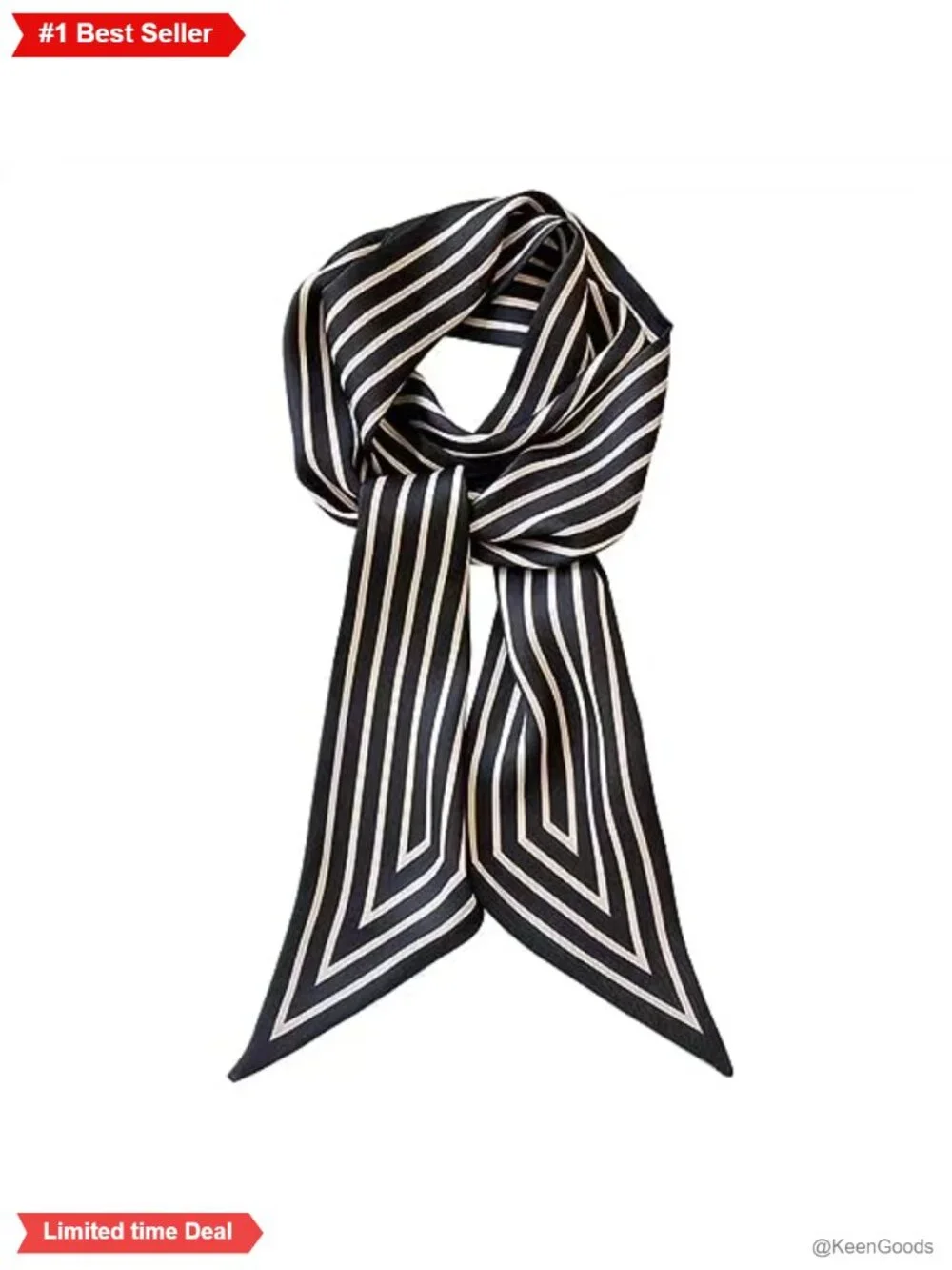 100% Mulberry Silk Ribbon Scarf Hair Head Wrap Handbag Accessory